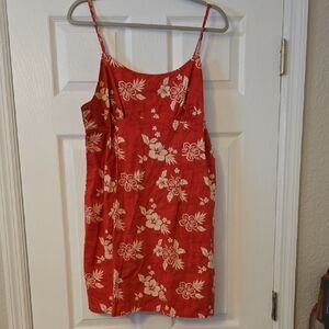 Wild Fable Red Floral Spaghetti Strap Sundress